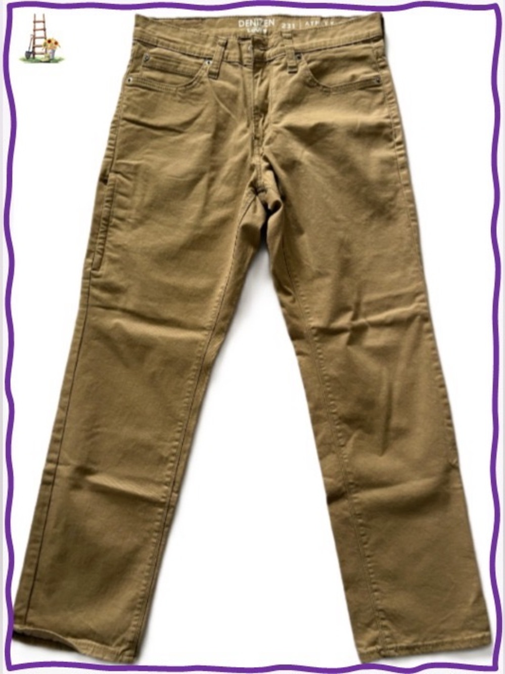 Denizen from Levi’s Men's Straight-Leg Pants in Khaki